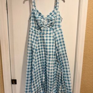 Torrid Midi Poplin Fit & Flare Dress